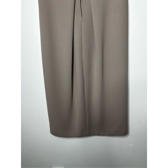 Vince Crepe Shift Dress in Tan Size 0 Professional Business Clean Girl Neutral - Picture 10 of 12